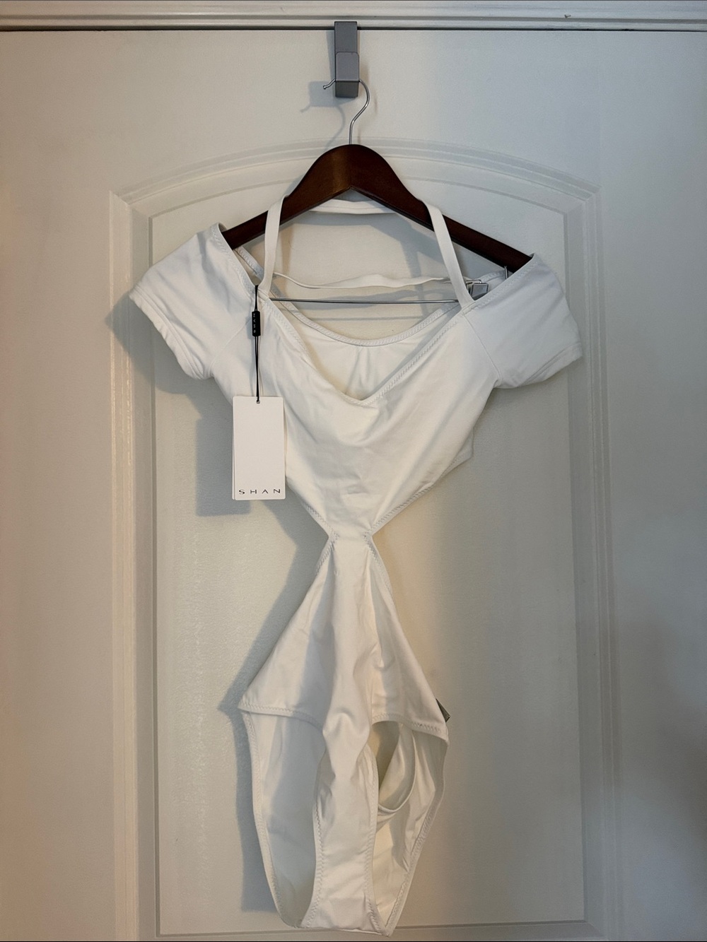 SHAN White One-Piece Swimsuit